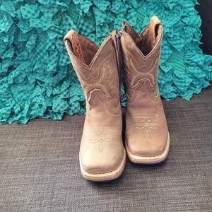 Toddlers brown Cowboy boots size 6.5